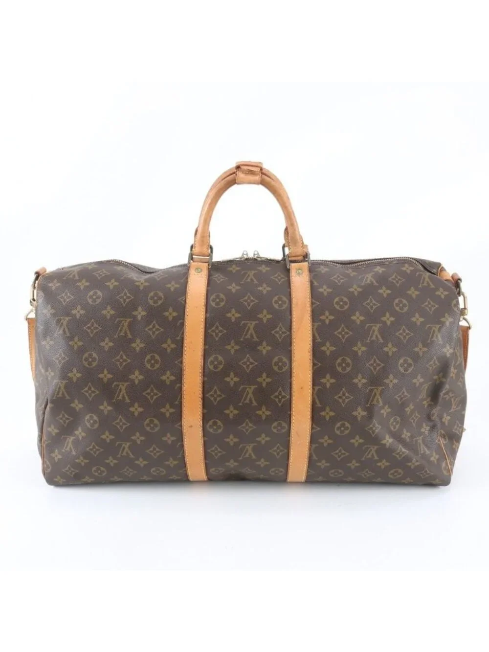 Louis Vuitton Monogram Keepall Bandouliere 55 Leather 2-Way Boston Bag Crossbody